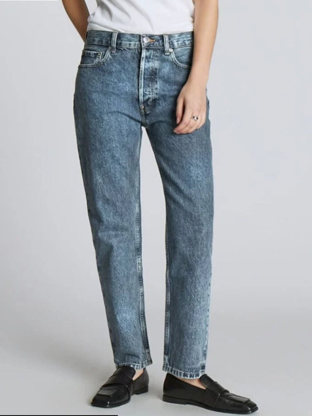 Everlane acid wash mid rise